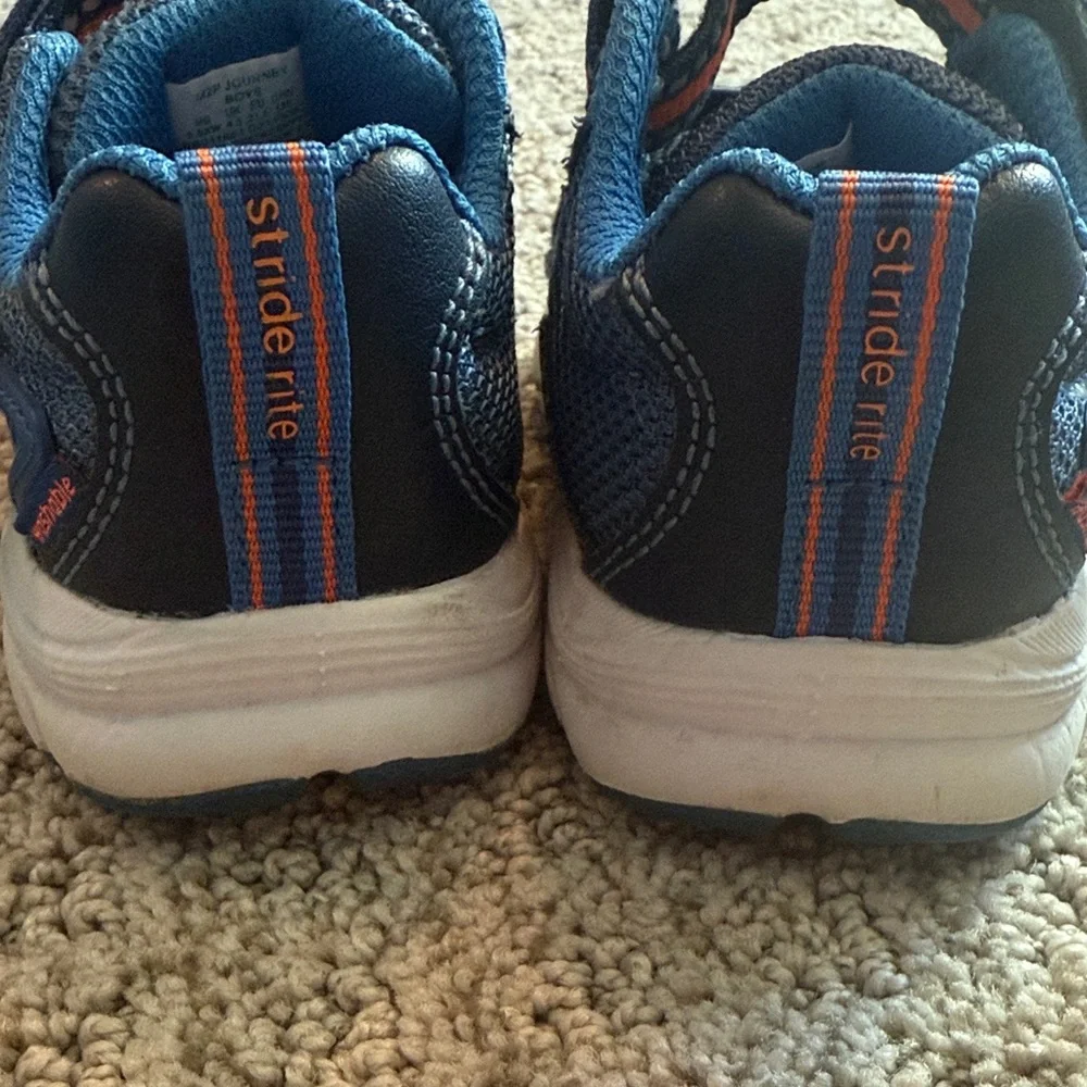 Stride Rite Blue and Orange Kids Sneakers - Picture 4 of 5